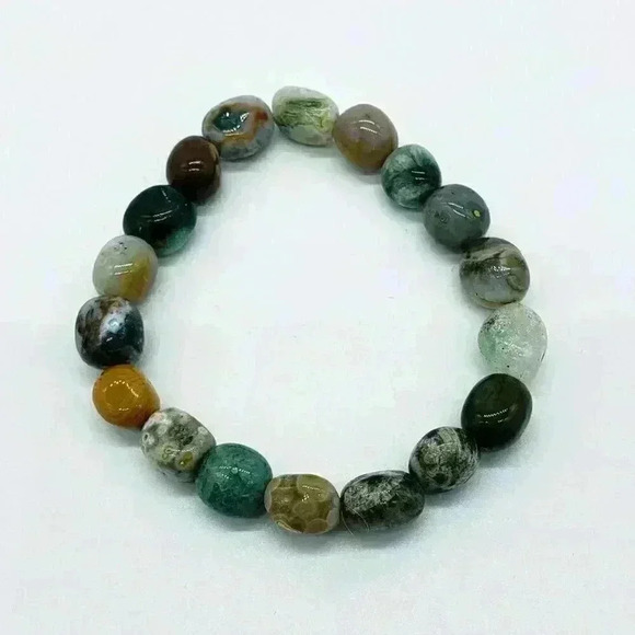 Agate Stretch Bracelet - Picture 1 of 2
